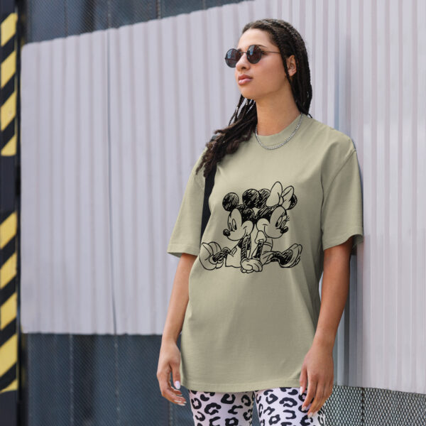 Oversized Mickey & Minnie Mouse Disney Faded T-shirt