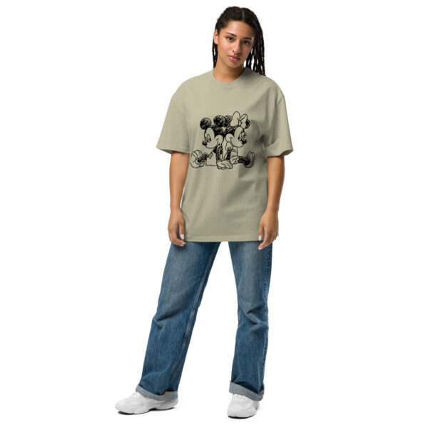 Oversized Mickey & Minnie Mouse Disney Faded T-shirt