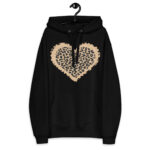 Women's Leopard Heart Eco-Friendly Hoodie