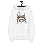 Bunny With Leopard Glasses & Bandana Eco Hoodie