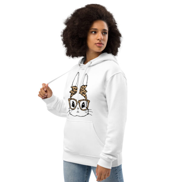 Bunny With Leopard Glasses & Bandana Eco Hoodie