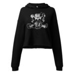 Women’s Mickey & Minnie Mouse Disney Crop Black Hoodie