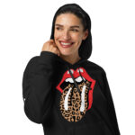 Women’s Leopard-Mouth Adidas Fleece Hoodie