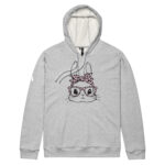 Bunny With Leopard Glasses & Bandana Adidas Fleece Hoodie