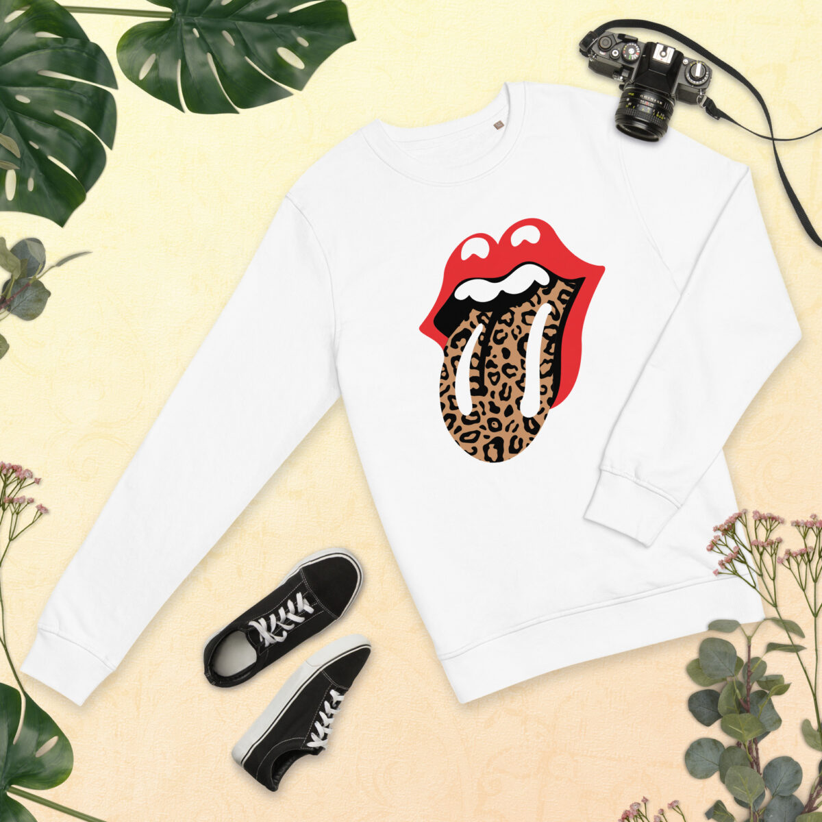 Women’s Leopard-Mouth Organic Sweatshirt