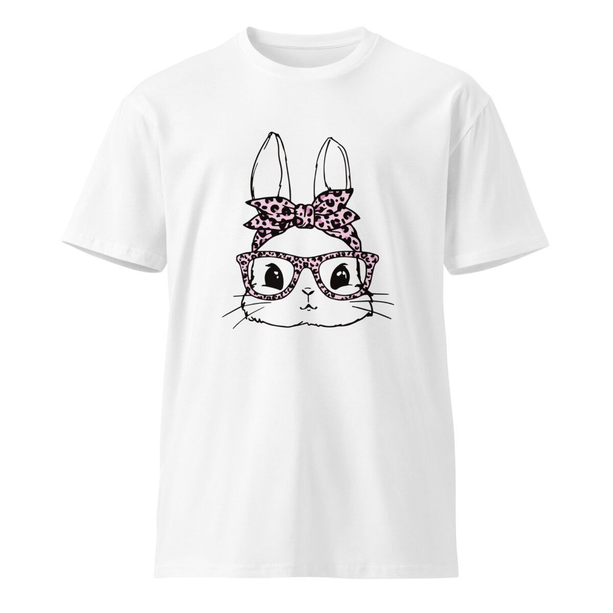 Bunny With Leopard Glasses & Bandana Tee