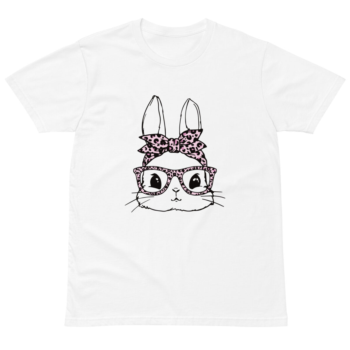 Bunny With Leopard Glasses & Bandana Tee